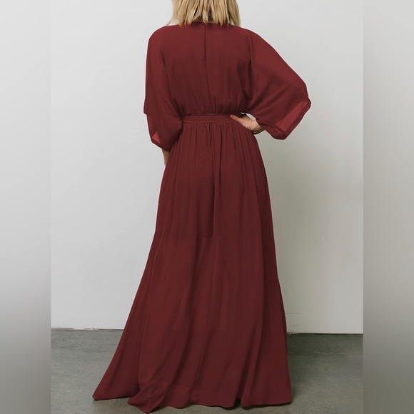 BRAND NEW! Women’s Summer Loose Kimono Maxi Dress Wrap V Neck - Picture 3 of 3